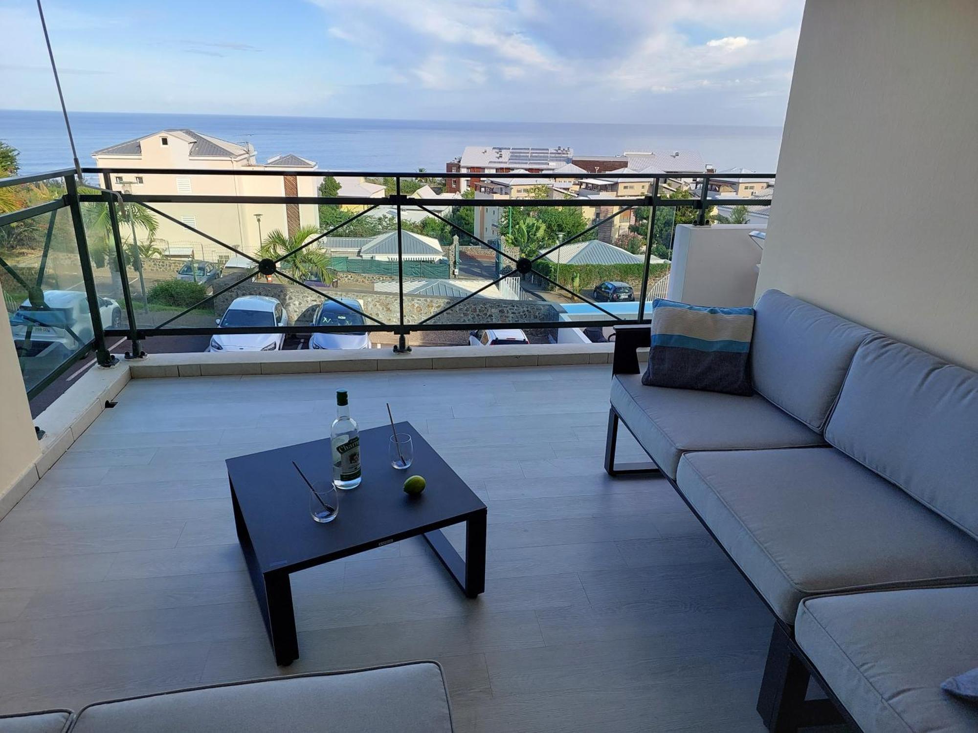 Beau T3 Litchi Vue Ocean Piscine Appartement Saint-Gilles-les-Bains Buitenkant foto